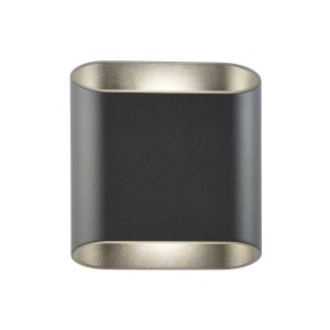 Up/down wall light 2x5W 3CCT IP54 matt black