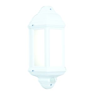 White PIR Half Lantern 7W LED
