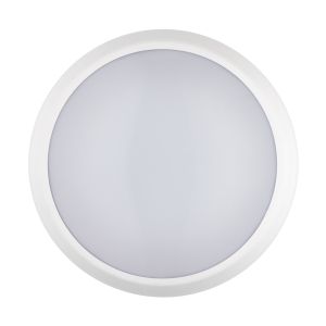 Bulkhead circular 8/12/15W 5CCT IP65 white cond ko