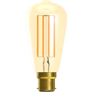 4W LED Vintage Squirrel Cage - Dimmable - BC/B22 2000K, 15,000 hrs