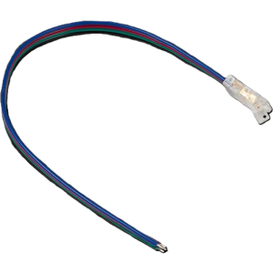 Pre-wired connector IP20 for LED COB strip RGB 10mm