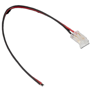 Pre-wired connector IP20 for LED strip white 8mm