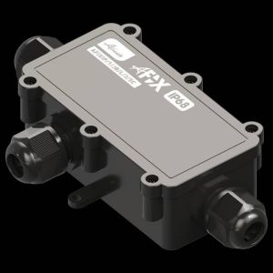 Junction box IP68 3 Way 5 Core Large black