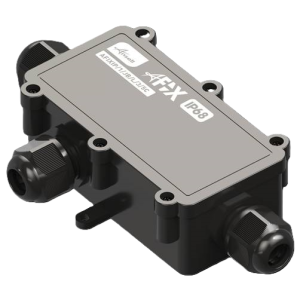 Junction box IP68 3 Way 5 Core Large black