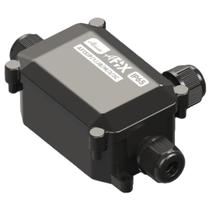 Junction box IP65 3 Way 3 Core medium black