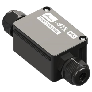 Junction box IP65 2 Way 3 Core small black