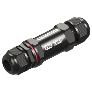 Straight connector IP68 5 core black