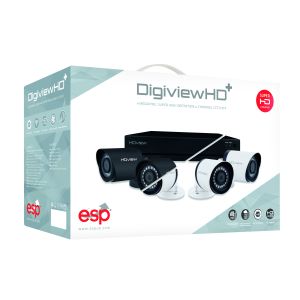 4 Channel HD Bullet CCTV Kits &amp; Cameras - 500GB c/w 2 cameras - black