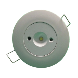 Recessed emergency downlight 3W LiFePo4 rem con