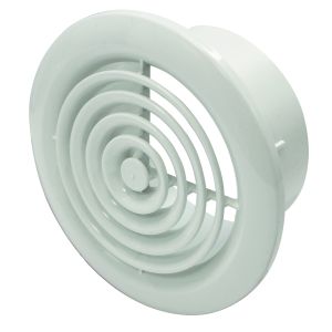100mm Circular Grilles - white