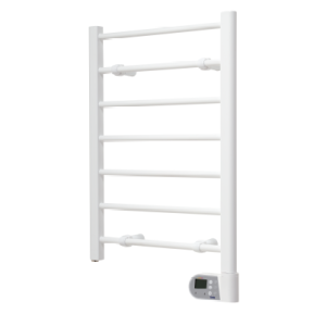 Ladder towel rail 120W 692mmH x 500mmW white lot20