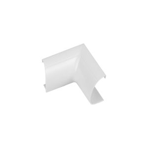 Mini trunking half round int bend 30x15mm white
