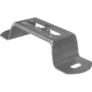 Top hat tray bracket pre-galv pressed steel c/w captive nut(s) 75mm
