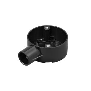 PVC Conduit Terminal Box - 25mm - Black