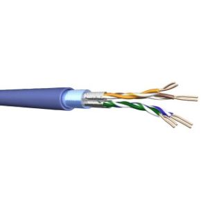 Cat6a Data Cable - F/FTP LSHF-FR - Light Blue