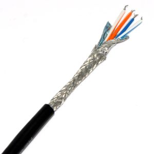 Belden equiv 9842 2pr 24AWG foil &amp; braid PE cable