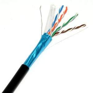 Cat5e cable FTP 4pr PE per M