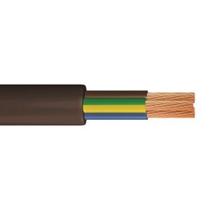 3183Y - Heavy Duty PVC Flex - Round - 2.5mm Conductor - 100m Drum - Black