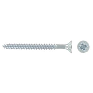 Woodscrew Csk Pozi 8x3/4in BZP 