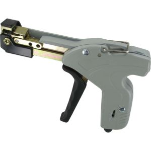 Cable tie gun for stainless steel cable ties