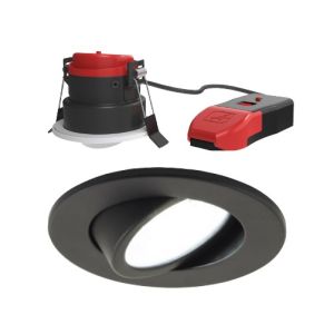 CCT Fire Rated Gimbal Dual Wattage Black