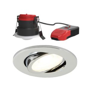 CCT Fire Rated Gimbal Dual Wattage Chrome