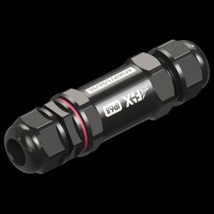 Straight connector IP68 5 core black