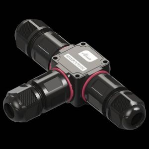 T-Junction connector 3 core black