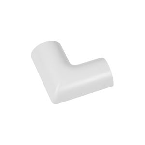 Mini trunking half round flat bend 30x15mm white