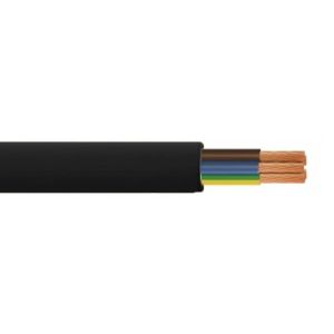 3185Y - Heavy Duty PVC Flex - Round - 0.75mm Conductor - 50m Drum - Black